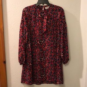 Hayden LA dress w/bow tie neckline/ ballon sleeve